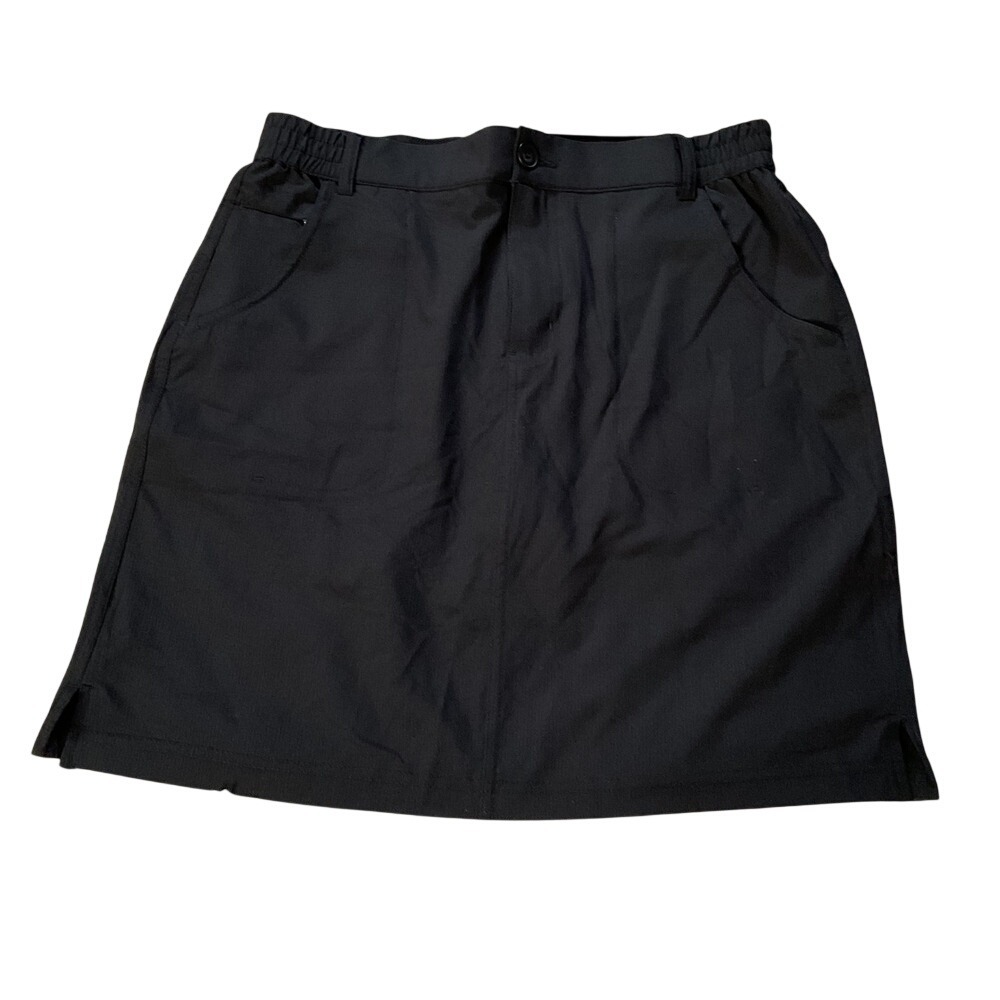 Tilley Endurables Womens Black Active Skort Recycled Polyester Stretch Size S